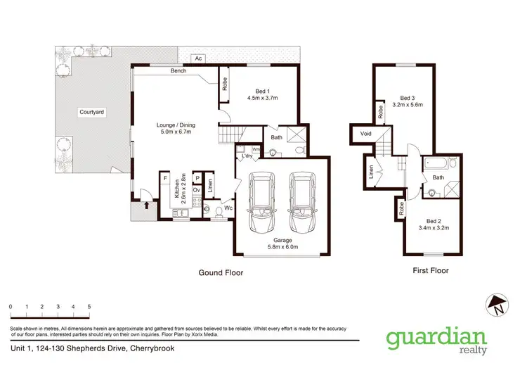 Floorplan of Homely townhouse listing, 1/124-130 Shepherds Drive, Cherrybrook NSW 2126