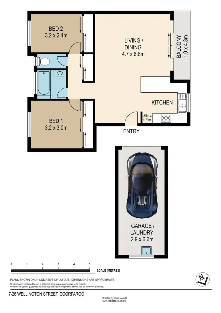 Floorplan of Homely apartment listing, 7/26 Wellington Street, Coorparoo QLD 4151
