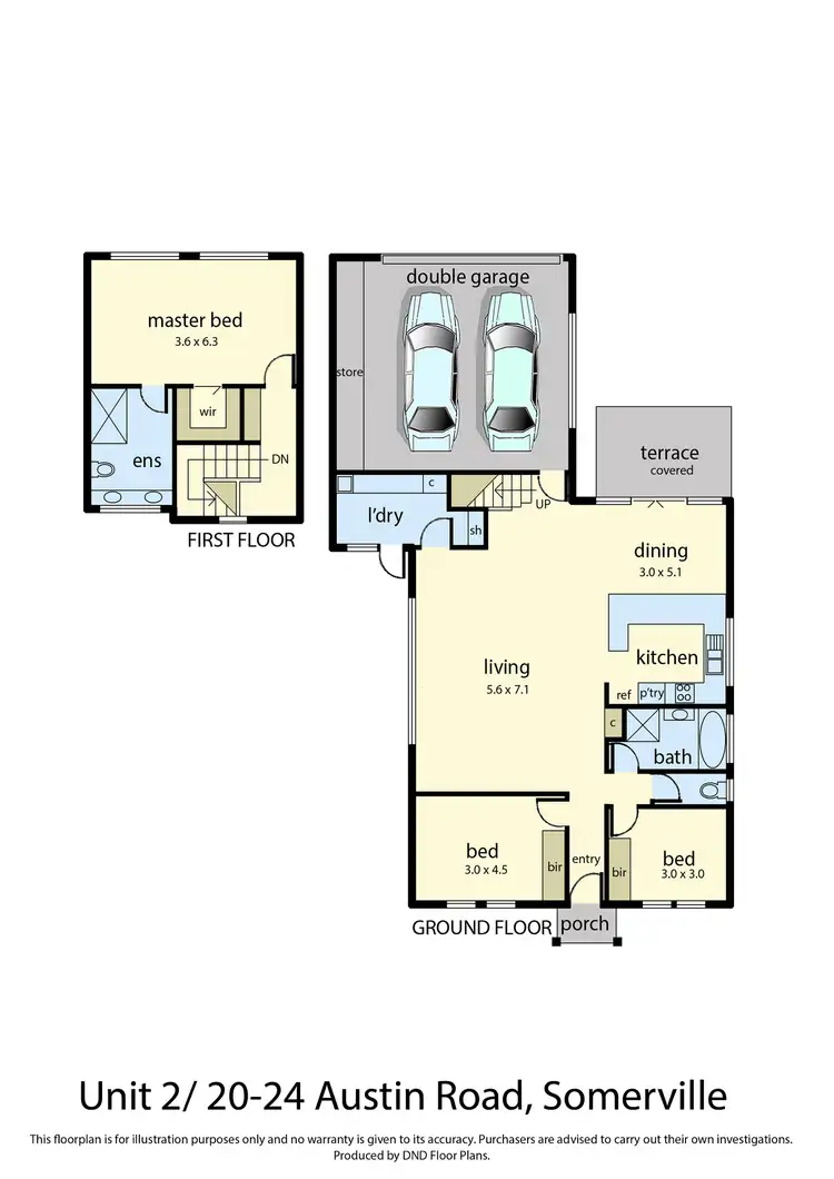 Floorplan of Homely unit listing, 2/20 Austin Road, Somerville VIC 3912