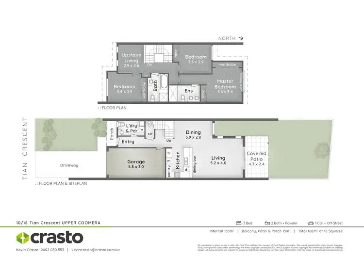 Floorplan of Homely unit listing, 10/18 Tian Crescent, Upper Coomera QLD 4209