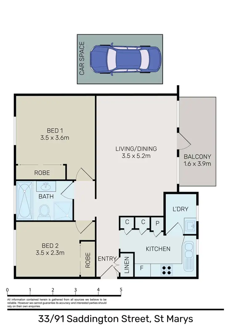 Floorplan of Homely apartment listing, 33/91-95 Saddington Street, St Marys NSW 2760