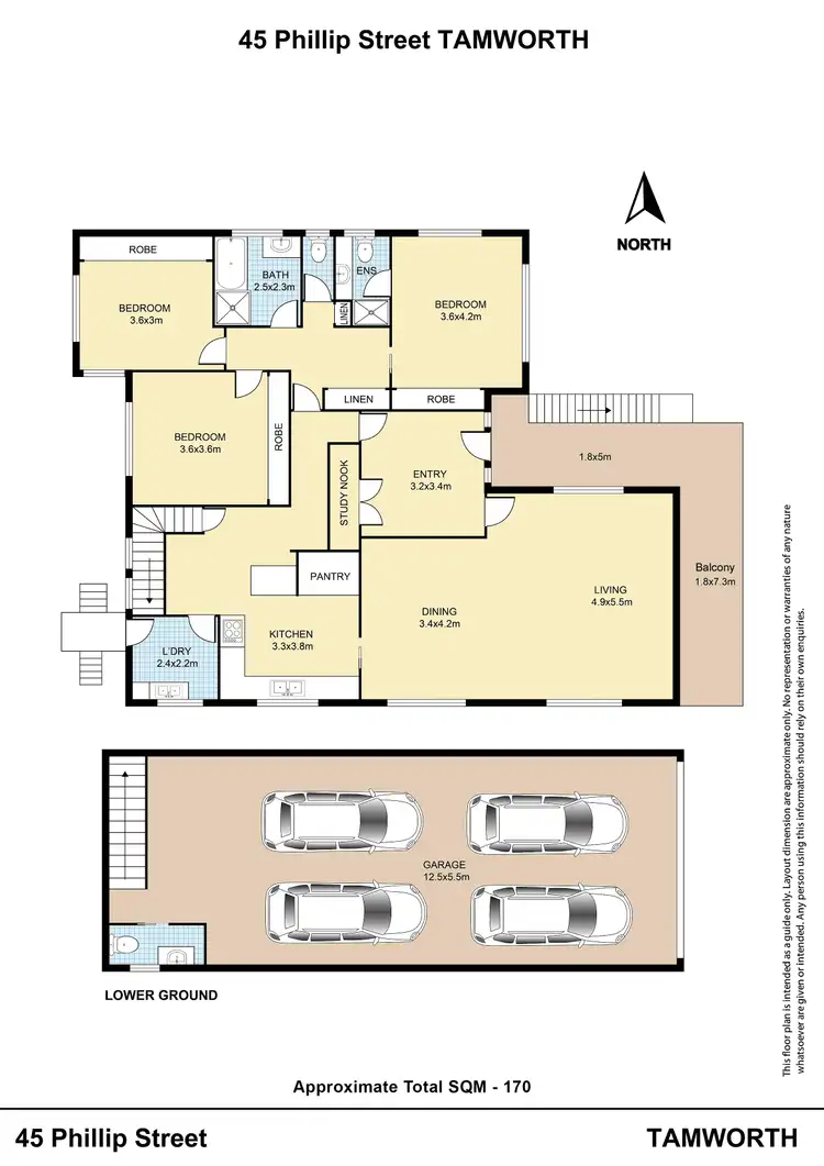 Floorplan of Homely house listing, 45 Phillip Street, Tamworth NSW 2340