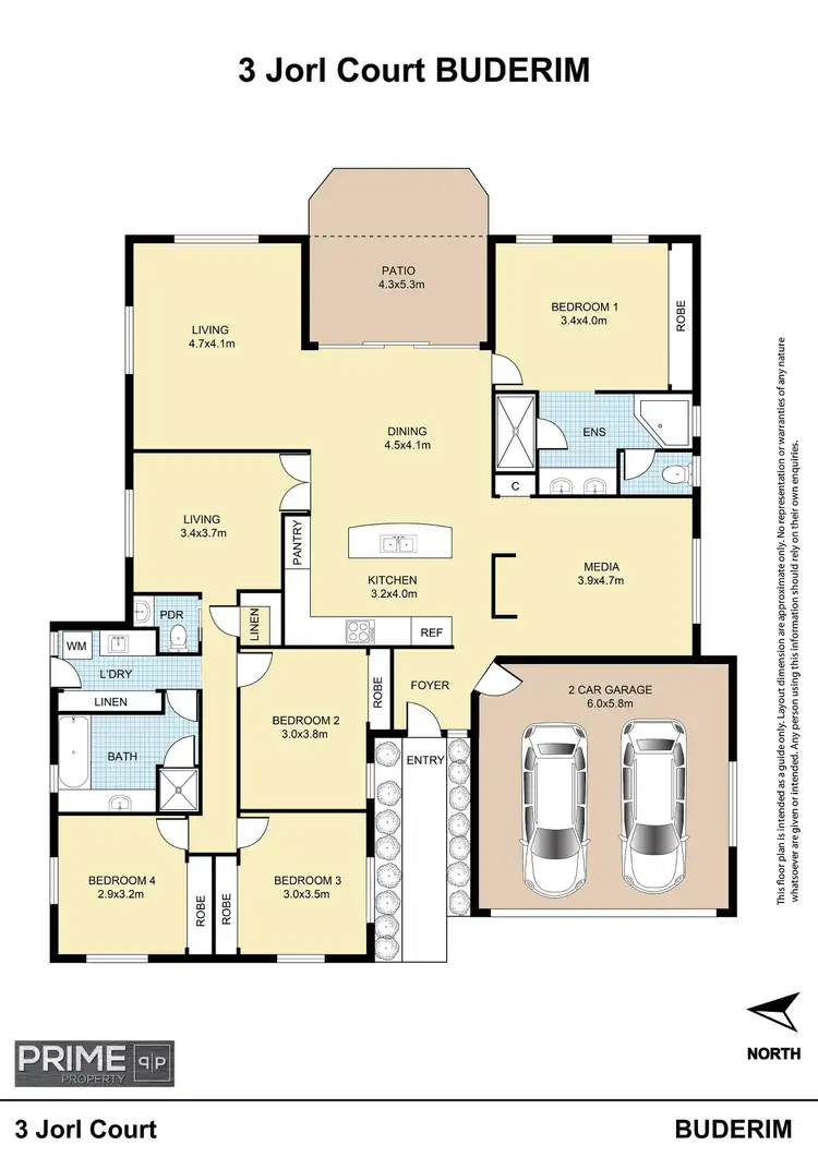 Floorplan of Homely house listing, 3 Jorl Court, Buderim QLD 4556