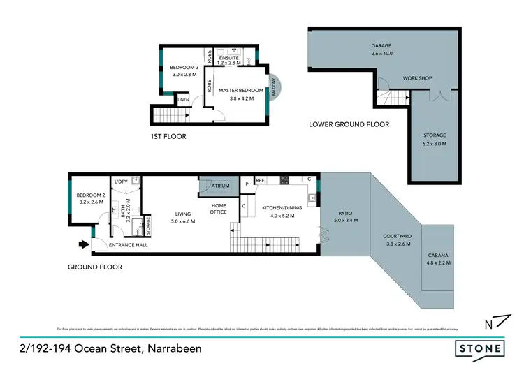 Floorplan of Homely townhouse listing, 2/192-194 Ocean Street, Narrabeen NSW 2101