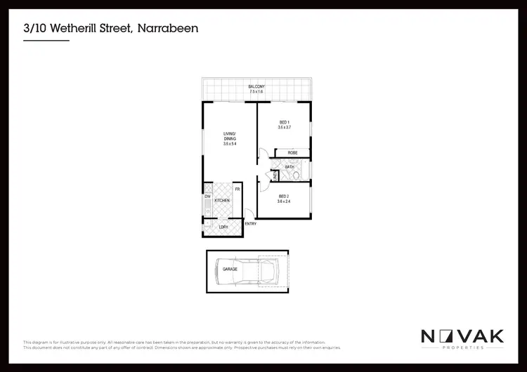 Floorplan of Homely apartment listing, 3/10 Wetherill Street, Narrabeen NSW 2101