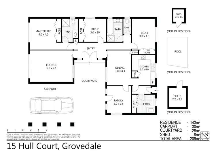 Floorplan of Homely house listing, 15 Hull Court, Grovedale VIC 3216