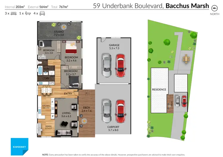 Floorplan of Homely house listing, 59 Underbank Boulevard, Bacchus Marsh VIC 3340