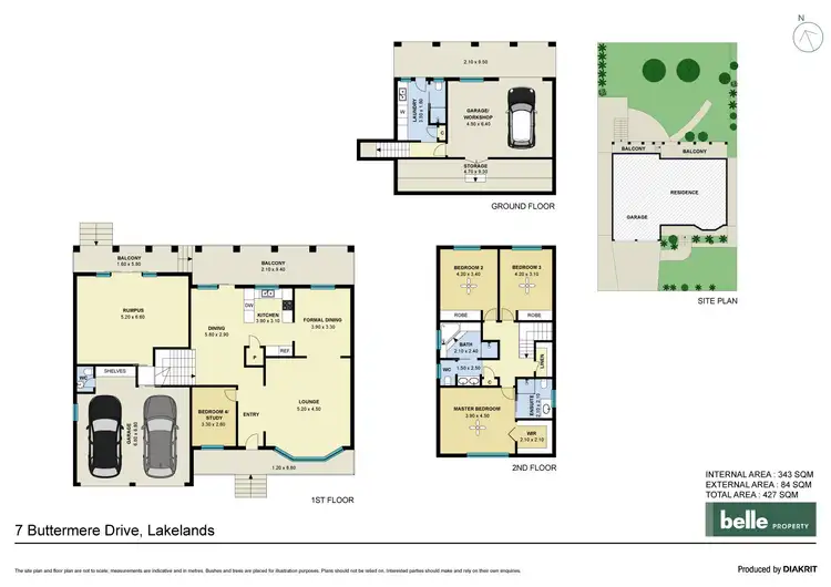 Floorplan of Homely house listing, 7 Buttermere Drive, Lakelands NSW 2282