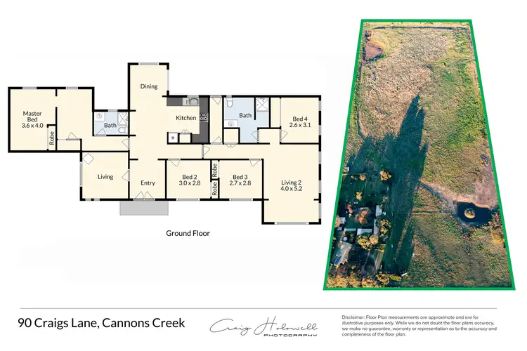 Floorplan of Homely house listing, 90 Craigs Lane, Cannons Creek VIC 3977