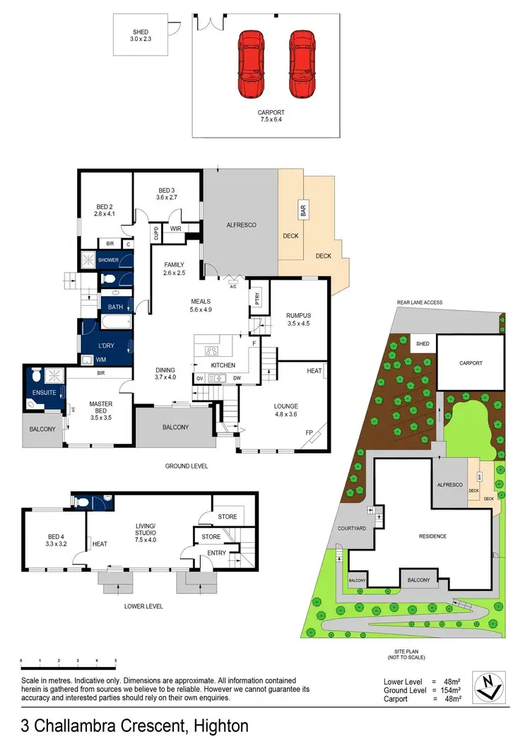 Floorplan of Homely house listing, 3 Challambra Crescent, Highton VIC 3216