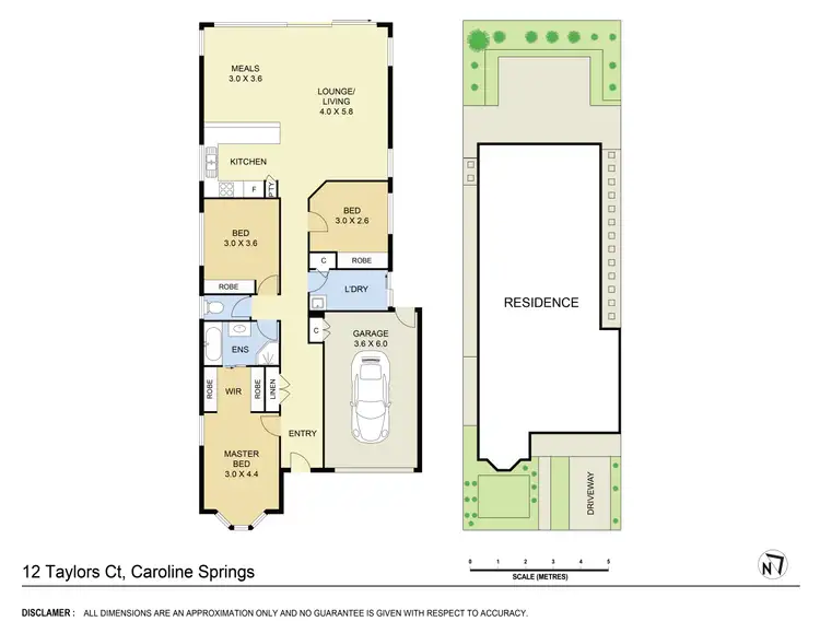 Floorplan of Homely house listing, 12 Taylors Court, Caroline Springs VIC 3023