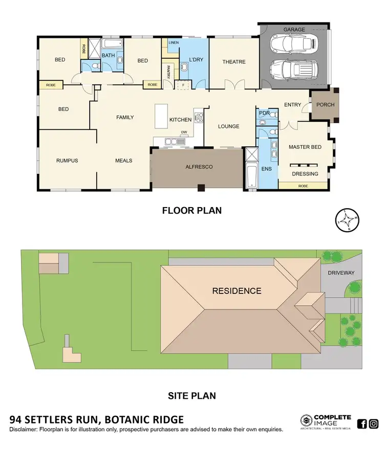 Floorplan of Homely house listing, 94 Settlers Run, Botanic Ridge VIC 3977