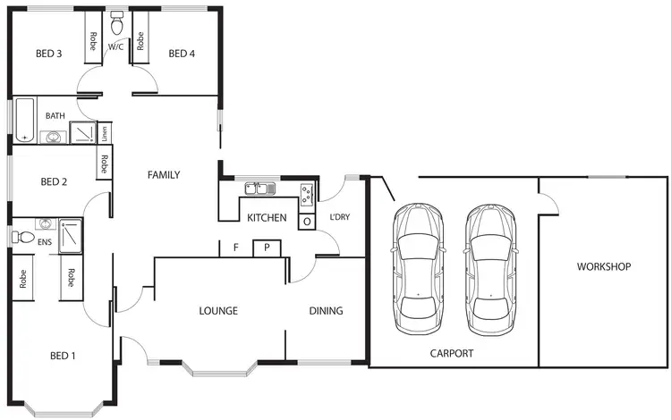 Floorplan of Homely house listing, 1 Dowsley Place, Chisholm ACT 2905
