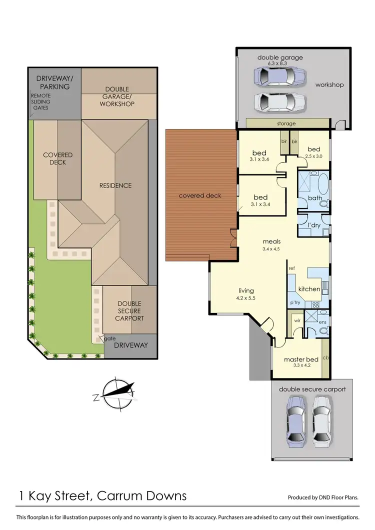 Floorplan of Homely house listing, 1 Kay Street, Carrum Downs VIC 3201