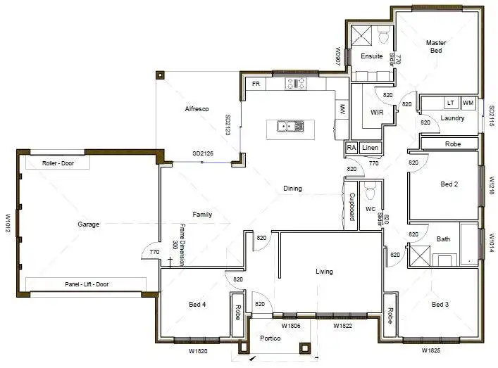 Floorplan of Homely house listing, 35 Southgate Drive, Leneva VIC 3691