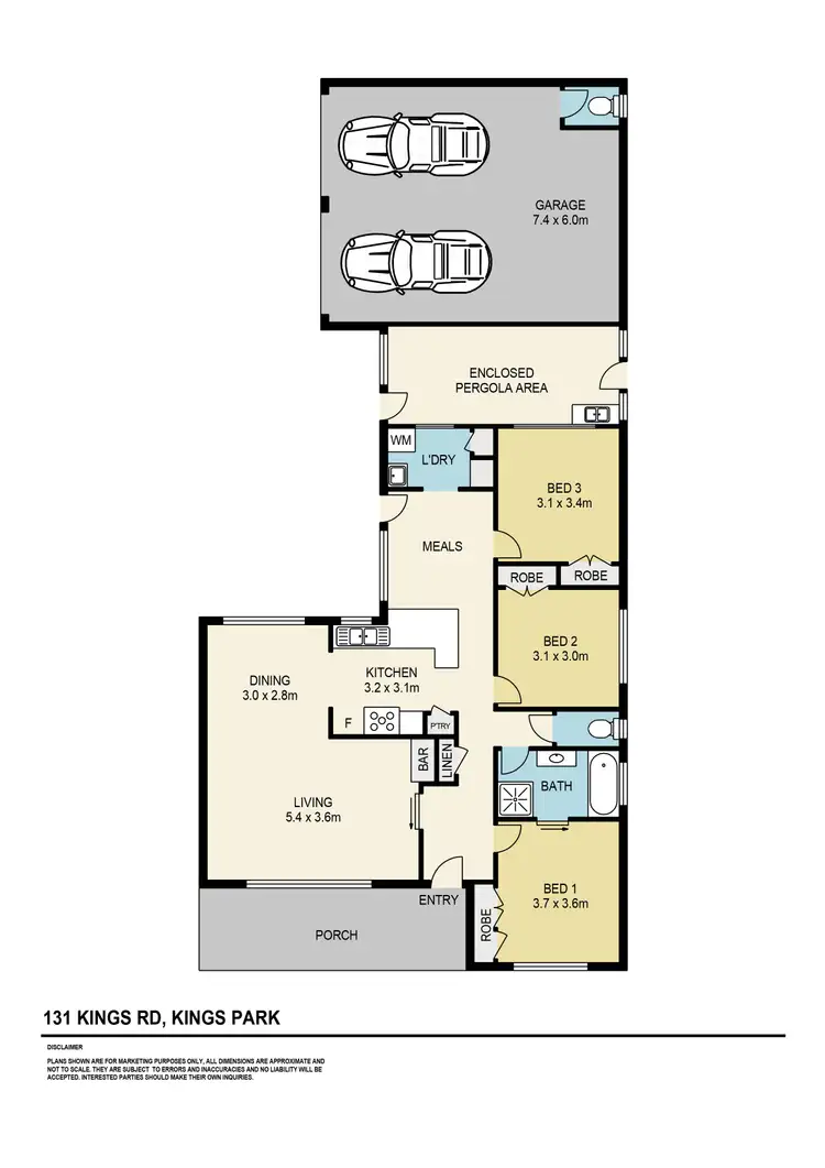 Floorplan of Homely house listing, 131 Kings Road, Kings Park VIC 3021