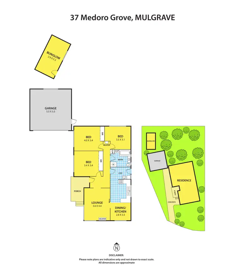 Floorplan of Homely house listing, 37 Medoro Grove, Mulgrave VIC 3170