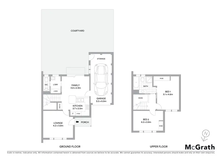 Floorplan of Homely townhouse listing, 20/170 Clive Steele Avenue, Monash ACT 2904