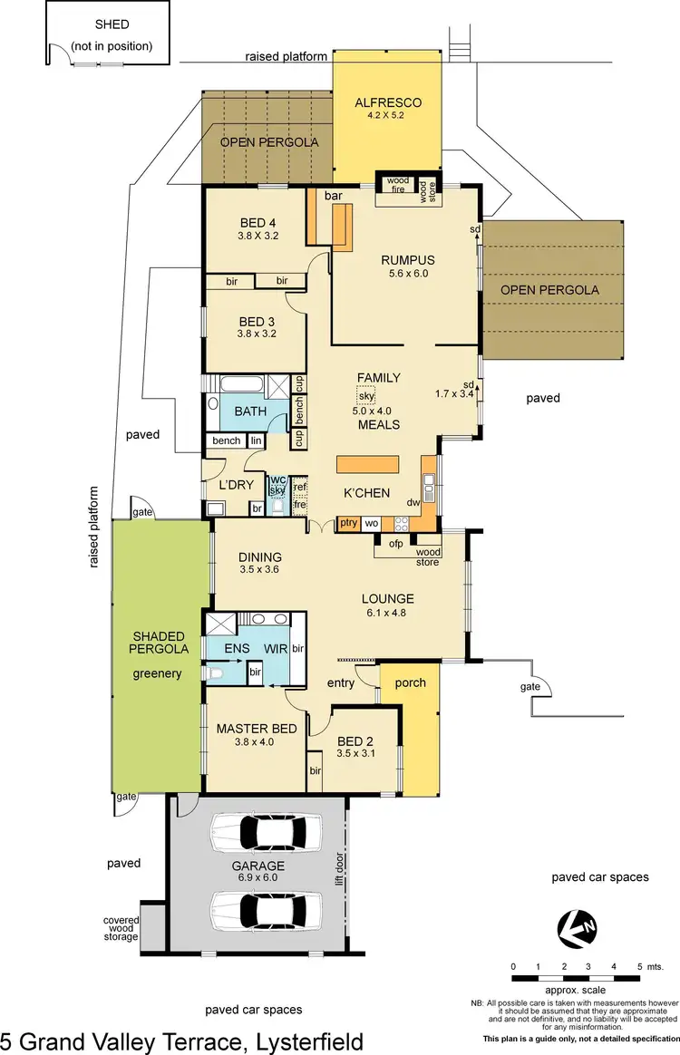 Floorplan of Homely house listing, 5 Grand Valley Terrace, Lysterfield VIC 3156