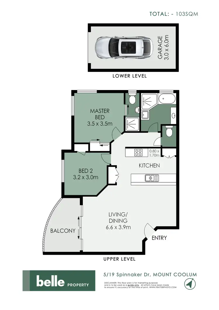Floorplan of Homely unit listing, 5/19 Spinnaker Drive, Mount Coolum QLD 4573