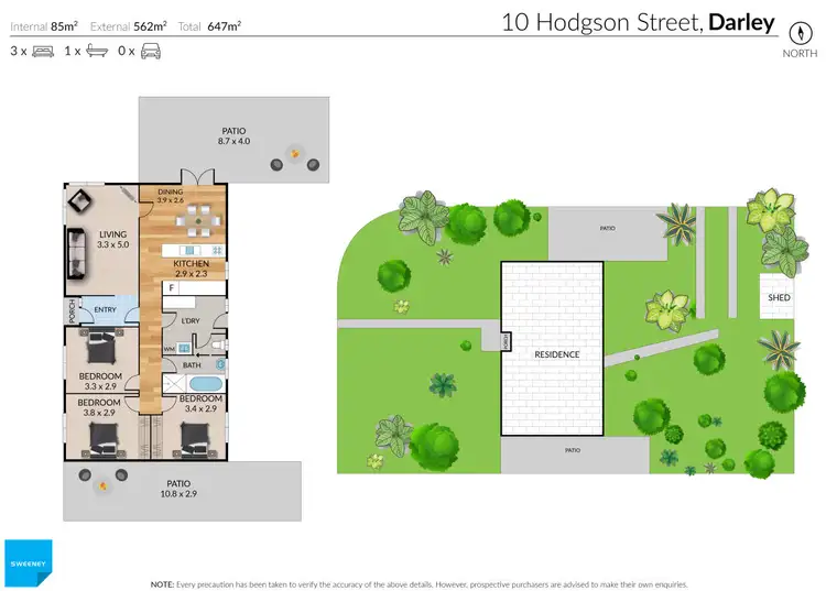 Floorplan of Homely house listing, 10 Hodgson Street, Darley VIC 3340