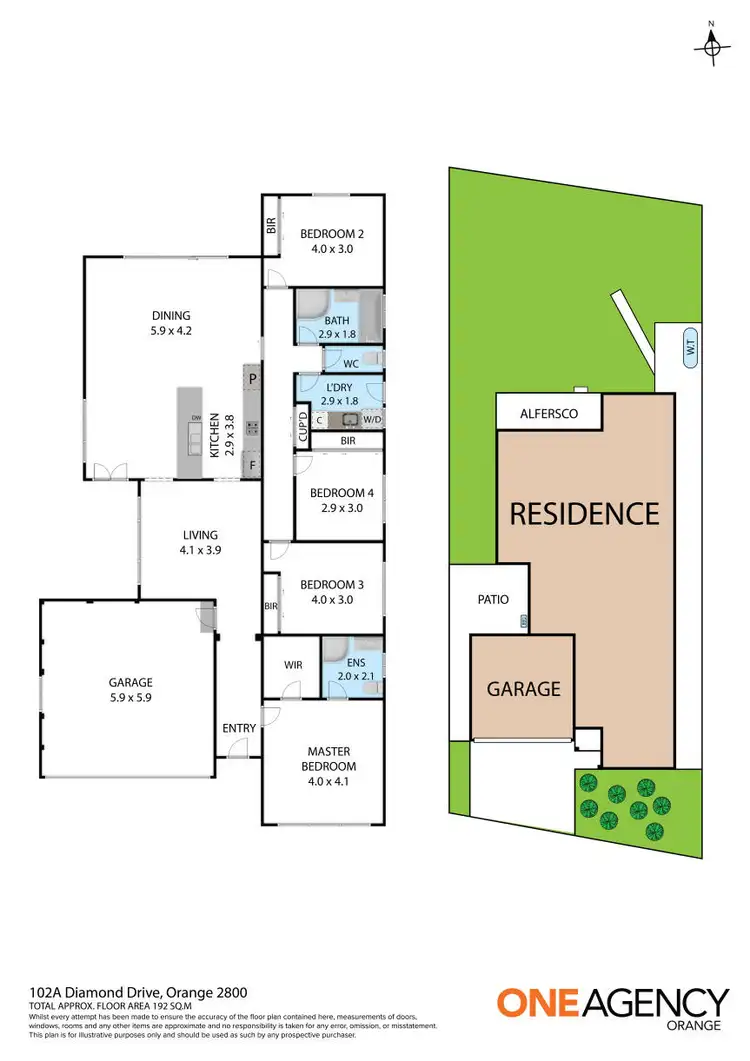 Floorplan of Homely house listing, 102A Diamond Drive, Orange NSW 2800