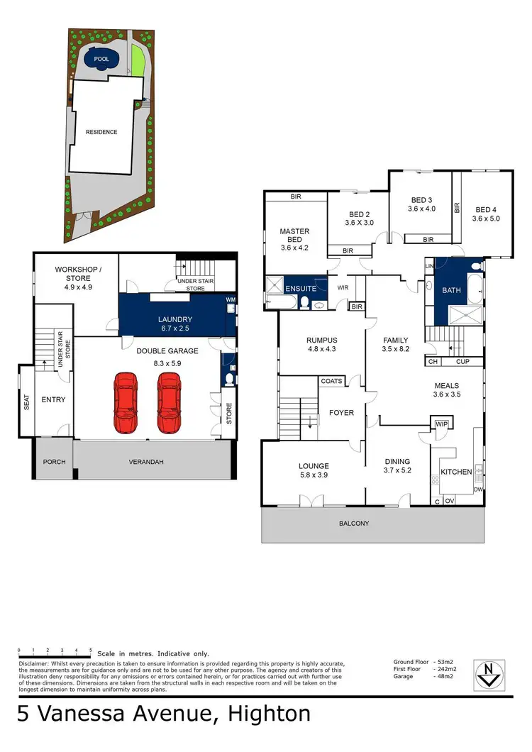 Floorplan of Homely house listing, 5 Vanessa Avenue, Highton VIC 3216