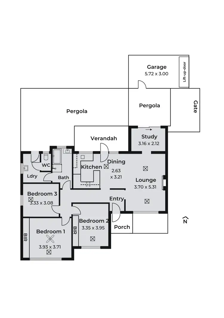 Floorplan of Homely house listing, 8 Welwyn Road, Manningham SA 5086