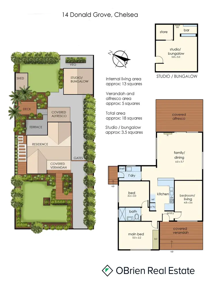 Floorplan of Homely house listing, 14 Donald Grove, Chelsea VIC 3196