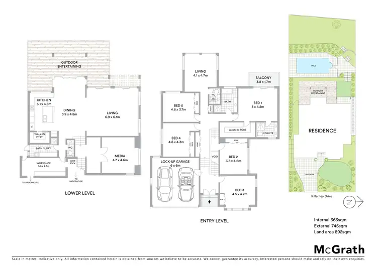 Floorplan of Homely house listing, 33 Killarney Drive, Killarney Heights NSW 2087