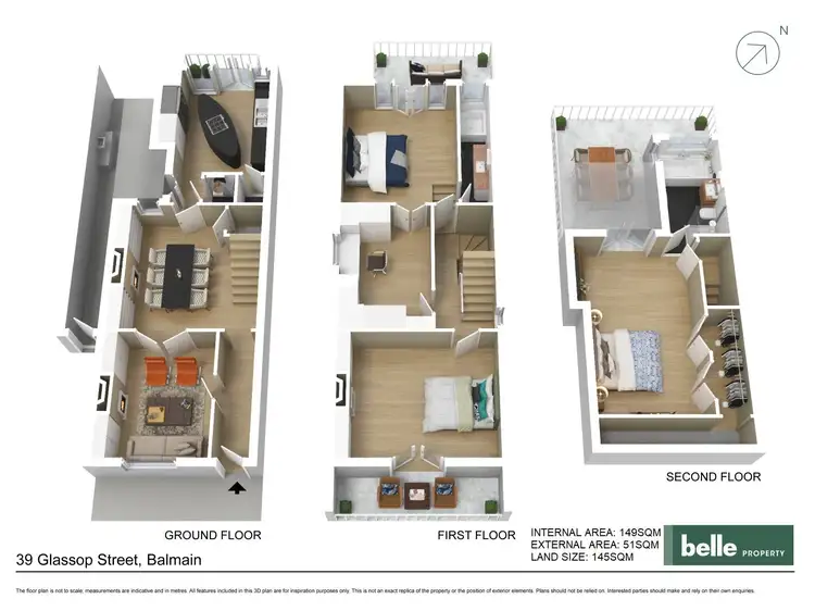 Floorplan of Homely house listing, 39 Glassop Street, Balmain NSW 2041