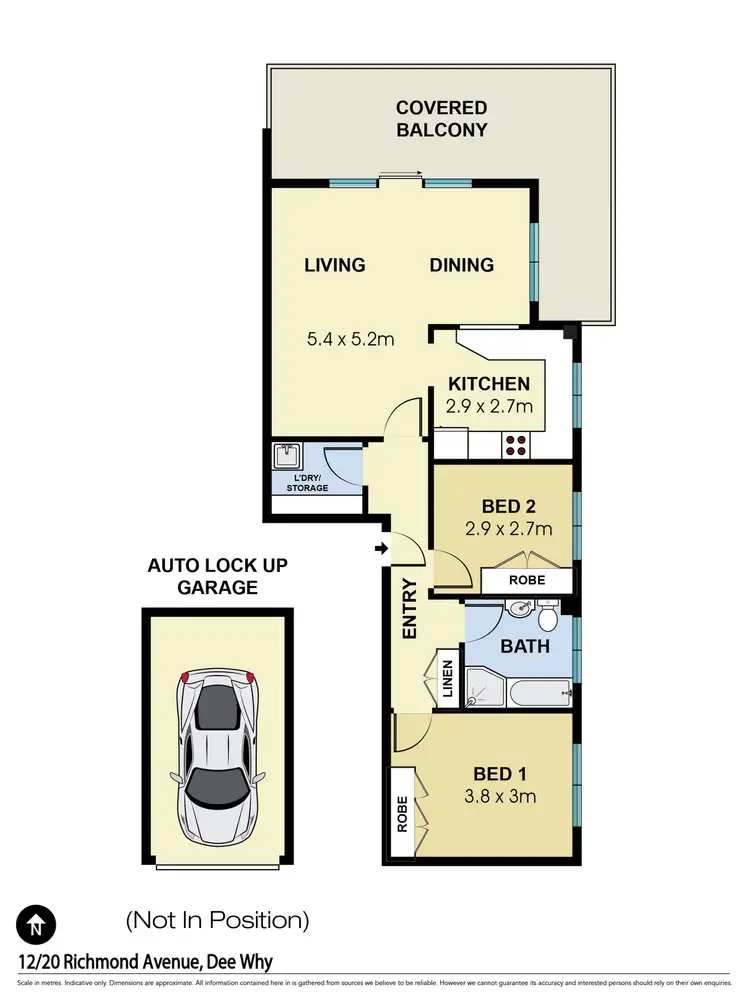 Floorplan of Homely unit listing, 12/20 Richmond Avenue, Dee Why NSW 2099