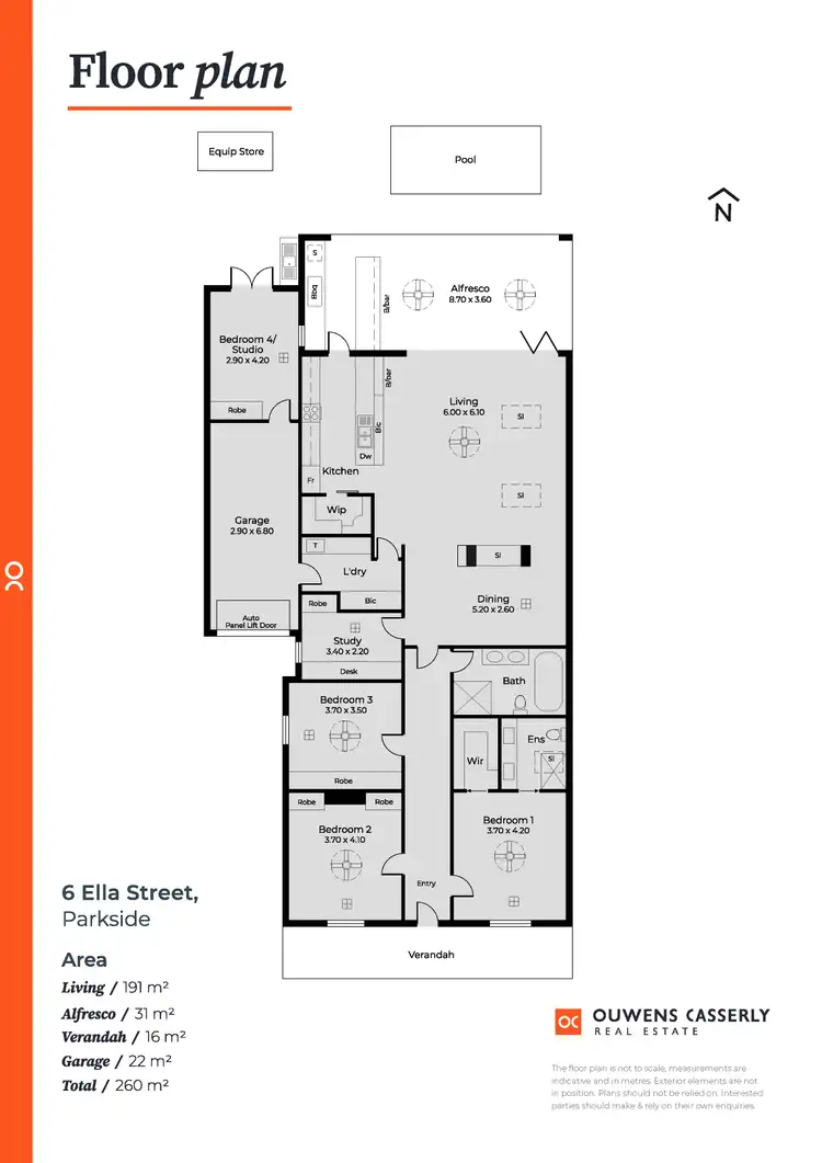 Floorplan of Homely house listing, 6 Ella Street, Parkside SA 5063