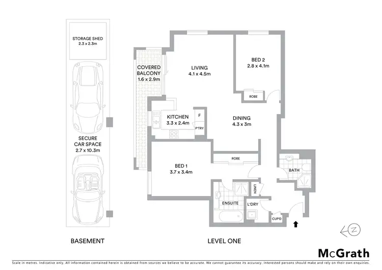 Floorplan of Homely apartment listing, 57/252 Willoughby Road, Naremburn NSW 2065