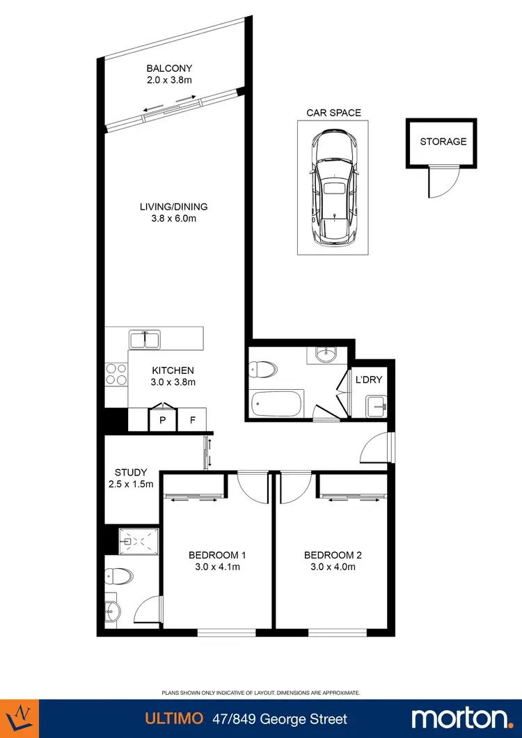 Floorplan of Homely apartment listing, 47/849 George Street, Ultimo NSW 2007