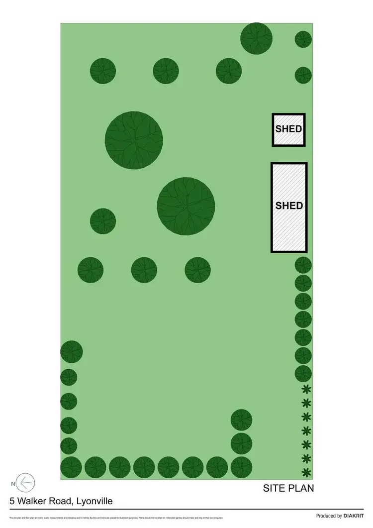 Floorplan of Homely land listing, 5 Walkers Road, Lyonville VIC 3461