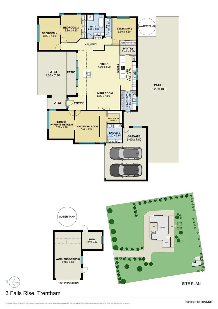 Floorplan of Homely house listing, 3 Falls Rise, Trentham VIC 3458