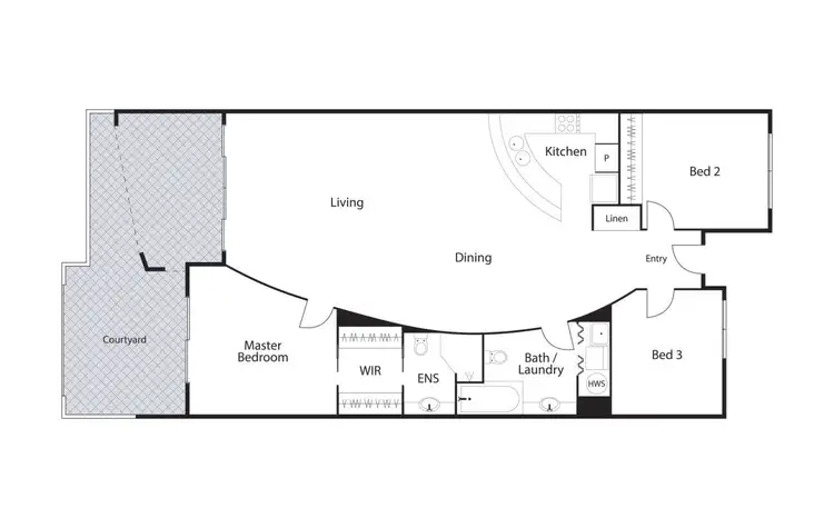 Floorplan of Homely apartment listing, 2/2 Eldridge Crescent, Garran ACT 2605