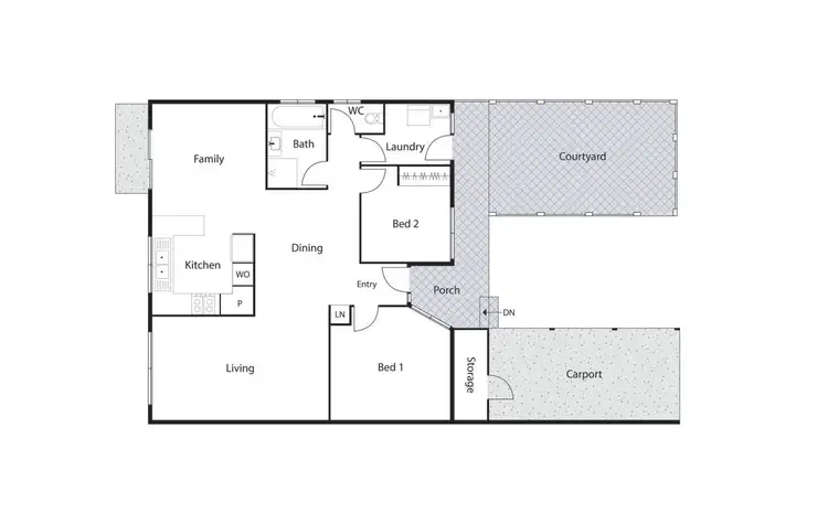 Floorplan of Homely townhouse listing, 3/26 Schonell Circuit, Oxley ACT 2903