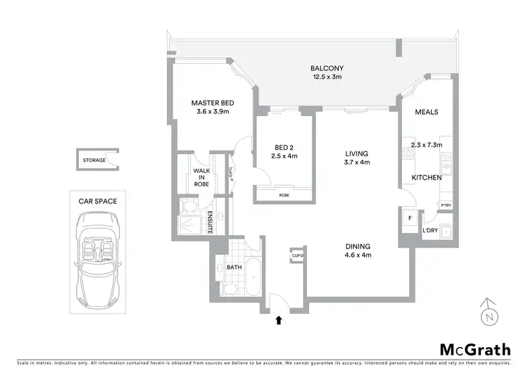 Floorplan of Homely apartment listing, 1501/71 Spring Street, Bondi Junction NSW 2022