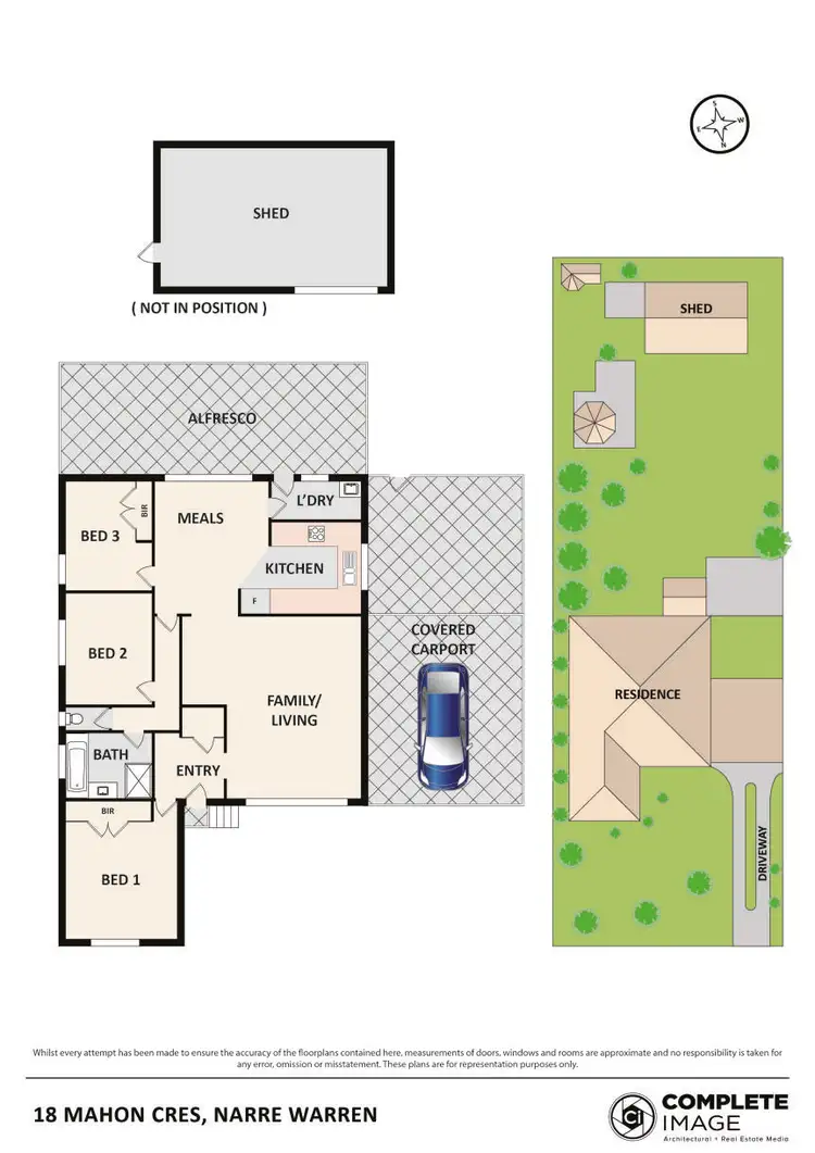 Floorplan of Homely house listing, 18 Mahon Crescent, Narre Warren VIC 3805