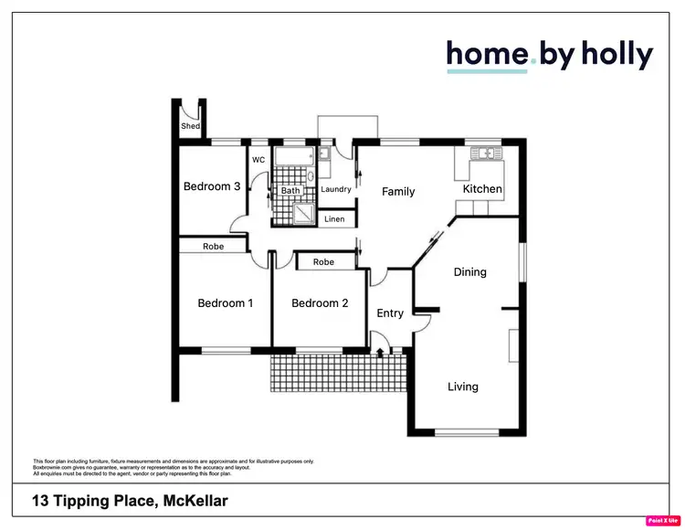 Floorplan of Homely house listing, 13 Tipping Place, Mckellar ACT 2617