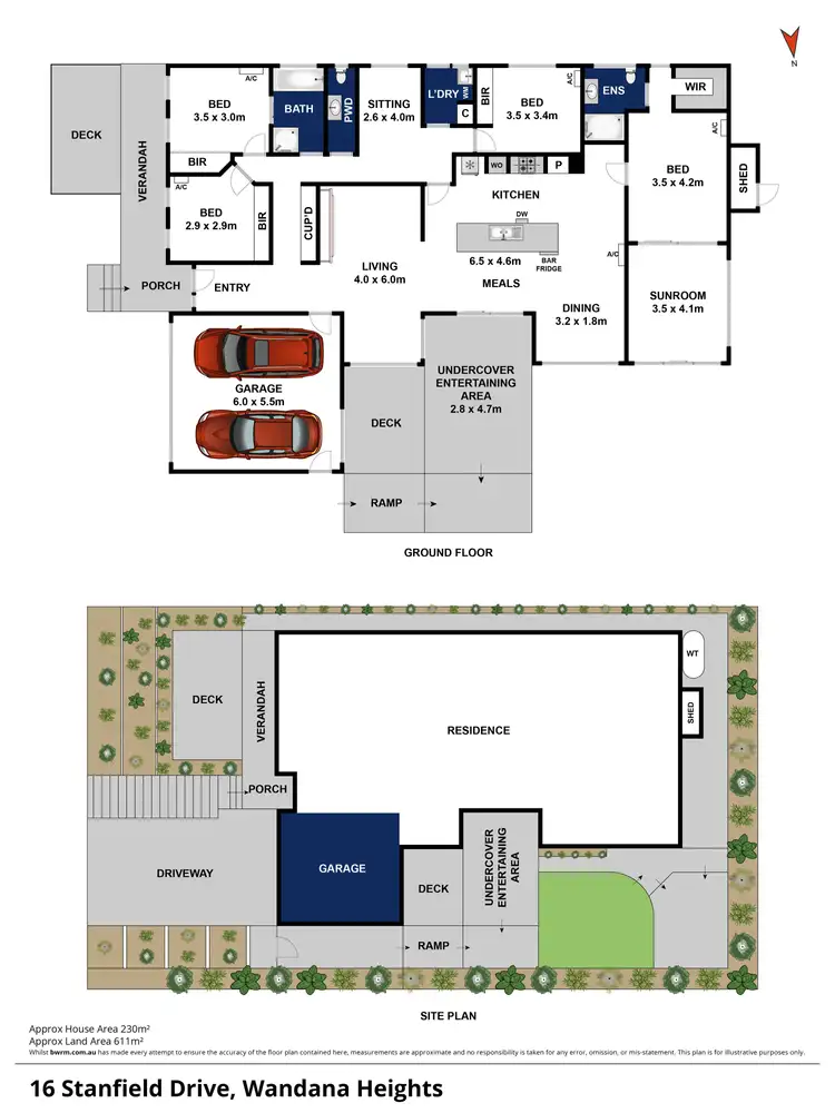 Floorplan of Homely house listing, 16 Stanfield Drive, Wandana Heights VIC 3216