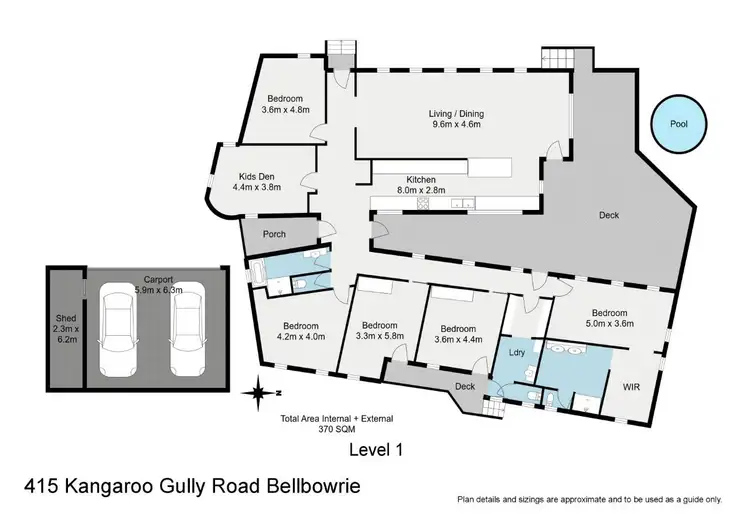 Floorplan of Homely house listing, 415 Kangaroo Gully Road, Bellbowrie QLD 4070