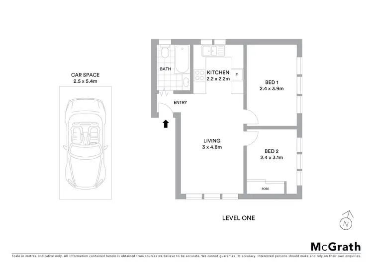 Floorplan of Homely apartment listing, 3/51 South Creek Road, Dee Why NSW 2099