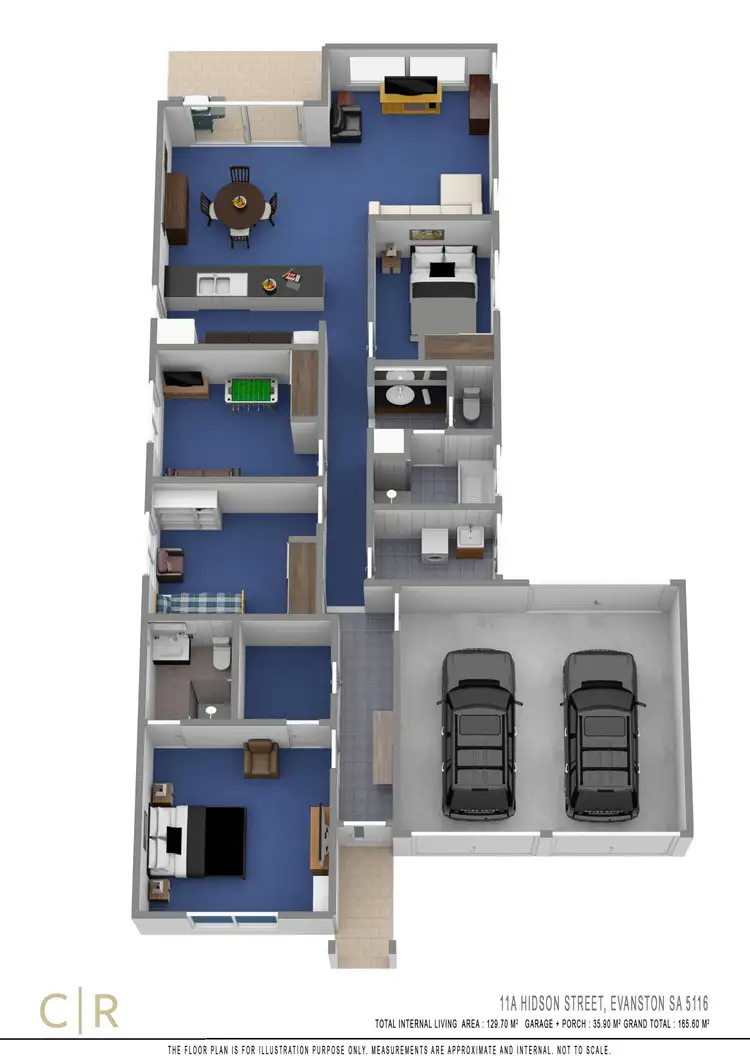 Floorplan of Homely house listing, 11A Hidson Street, Evanston SA 5116