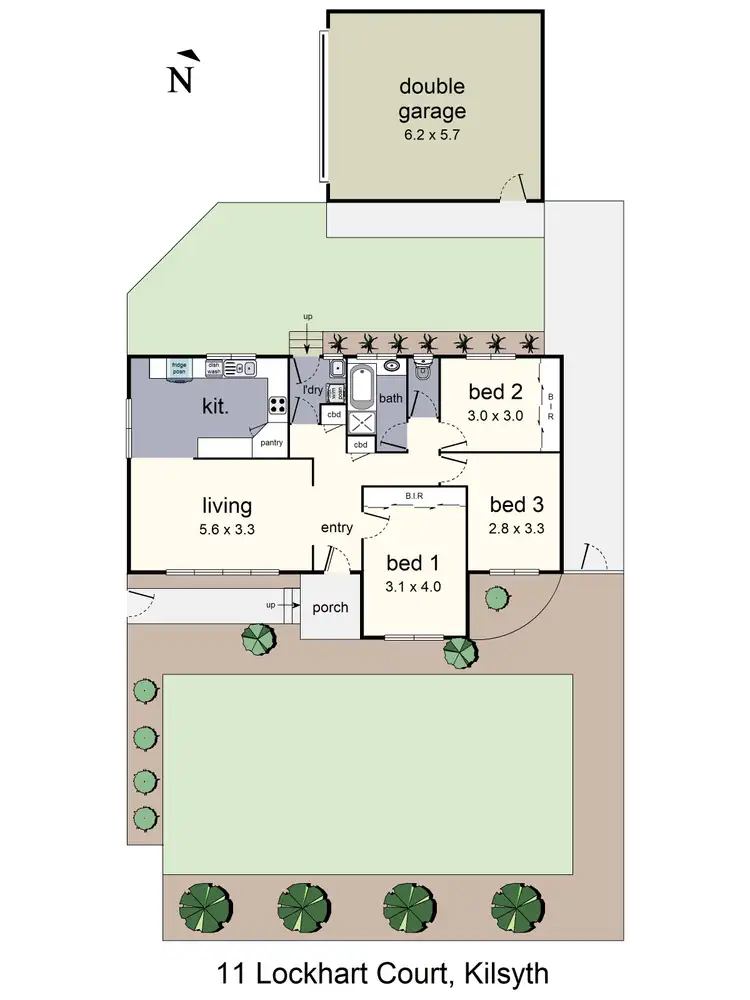 Floorplan of Homely house listing, 11 Lockhart Court, Kilsyth VIC 3137