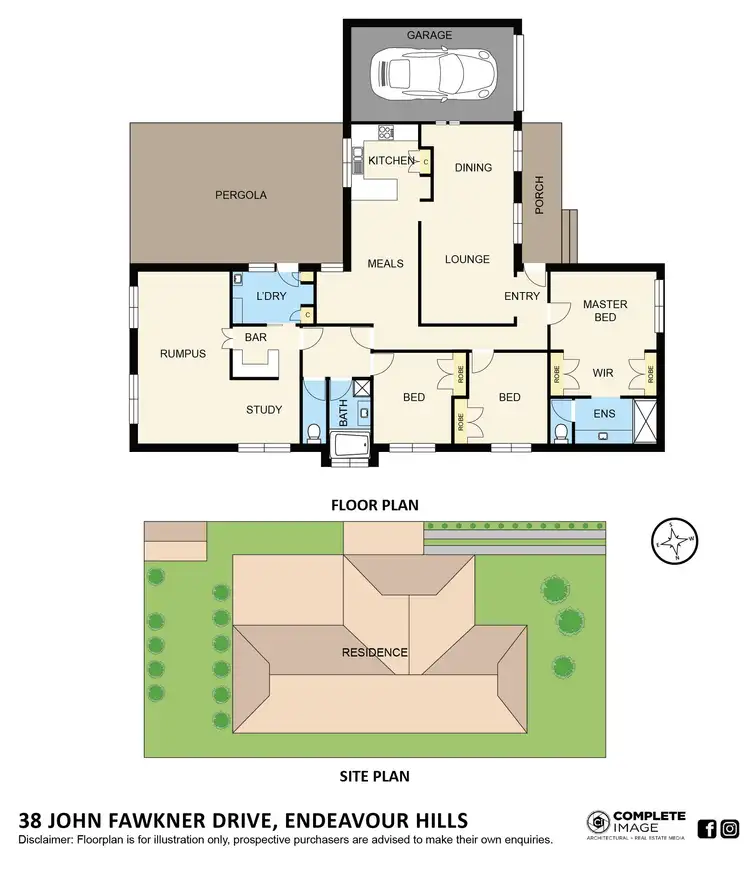 Floorplan of Homely house listing, 38 John Fawkner Drive, Endeavour Hills VIC 3802