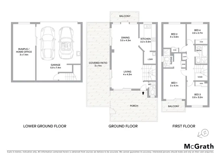 Floorplan of Homely townhouse listing, 29/1 Cottee Drive, Epping NSW 2121