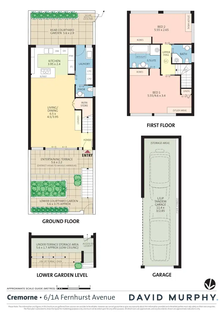 Floorplan of Homely townhouse listing, 6/1A Fernhurst Avenue, Cremorne NSW 2090